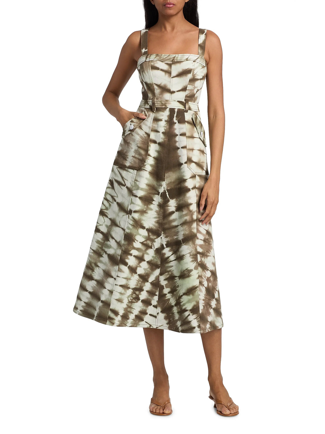 Tie Dye Denim Malani Dress