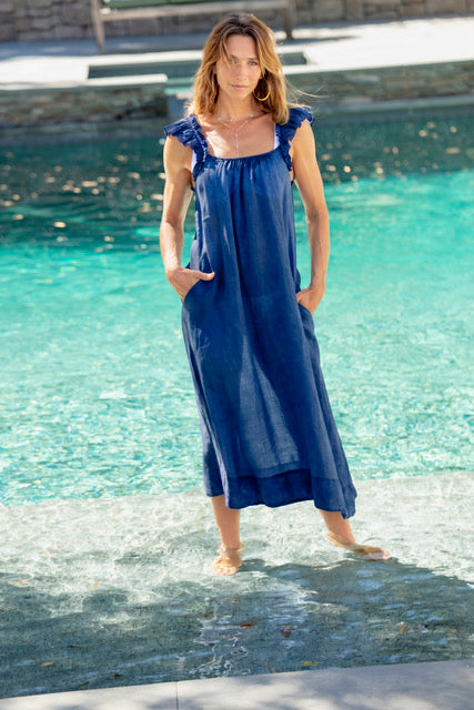 Ruffle Sleeveless Dress