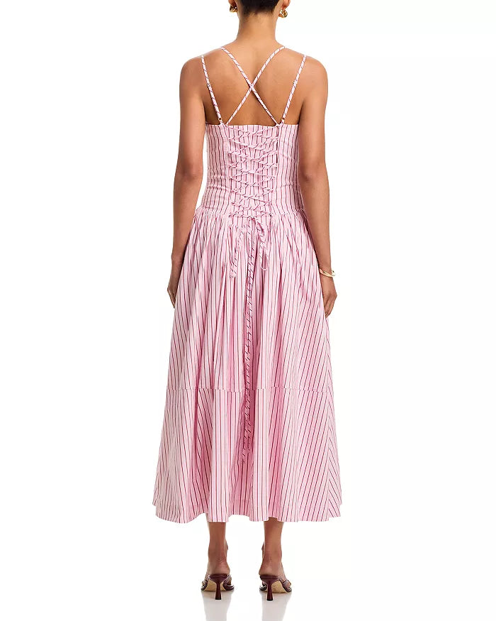 Rose Stripe Dagna Dress