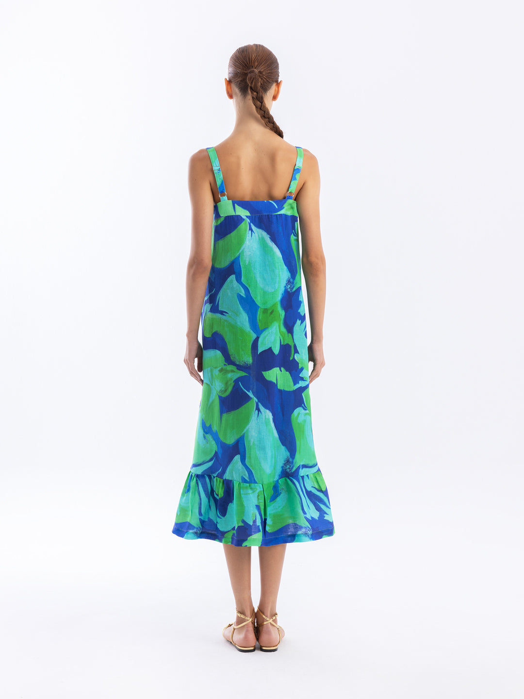 Printed Linen Dress