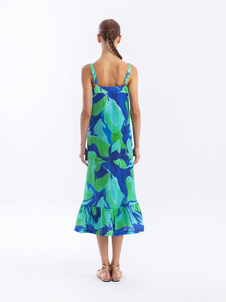 Printed Linen Dress