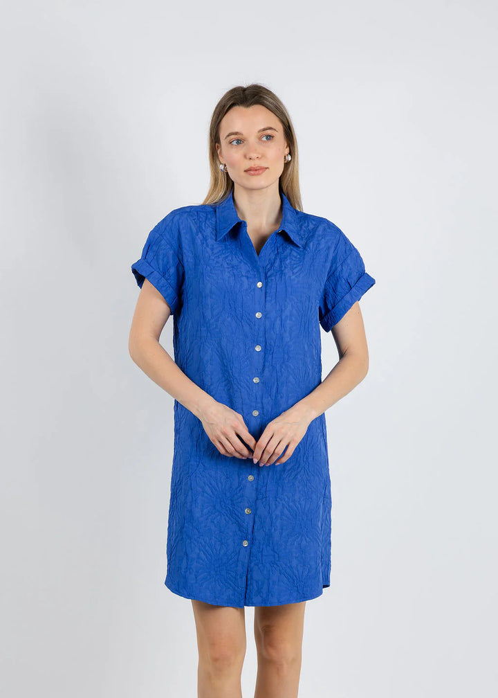 Roll Sleeve Camp Dress