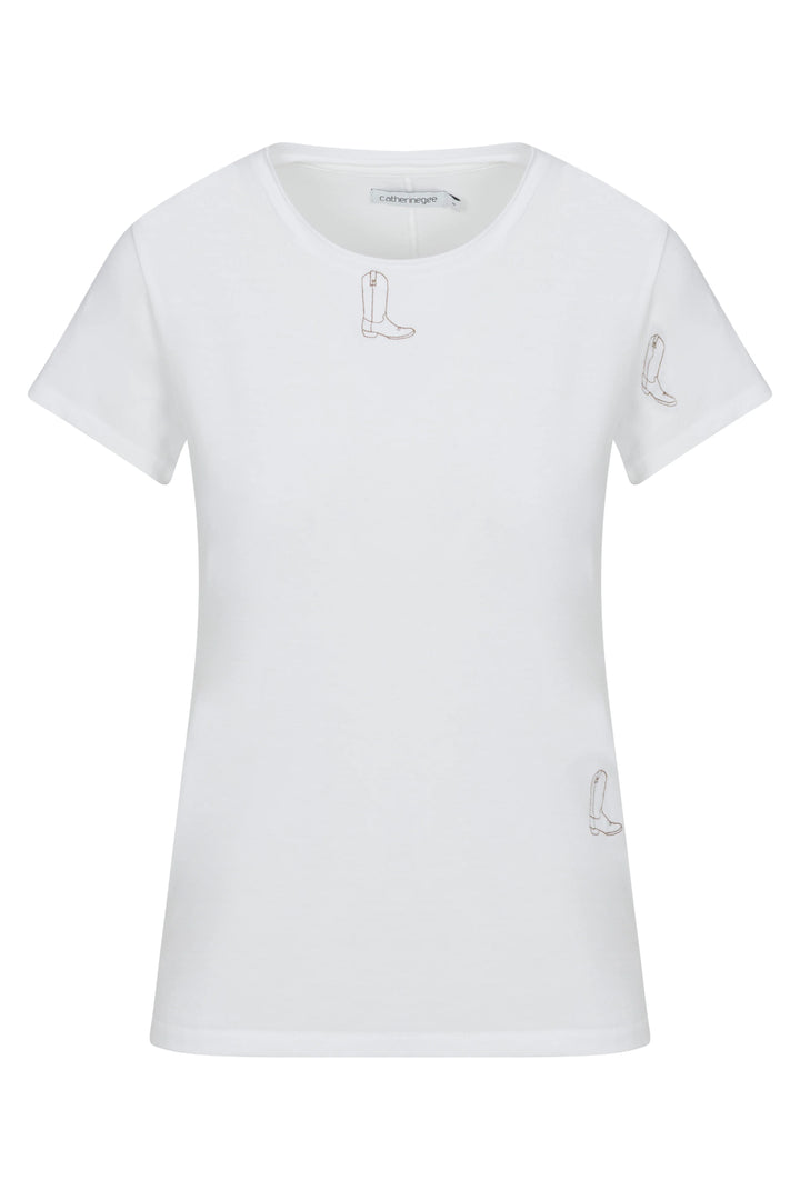 Embroidered Cotton T-Shirt