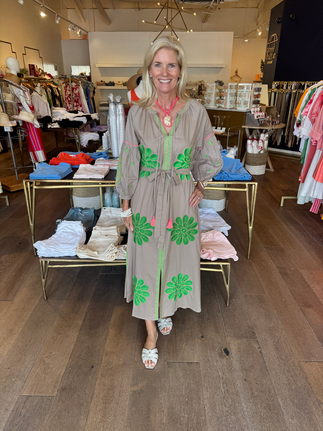 fall dress in store fall casual dress R.Vivimos Women's Fall Casual Gauze Cotton Dresses V Neck Long Sleeve Ruffle