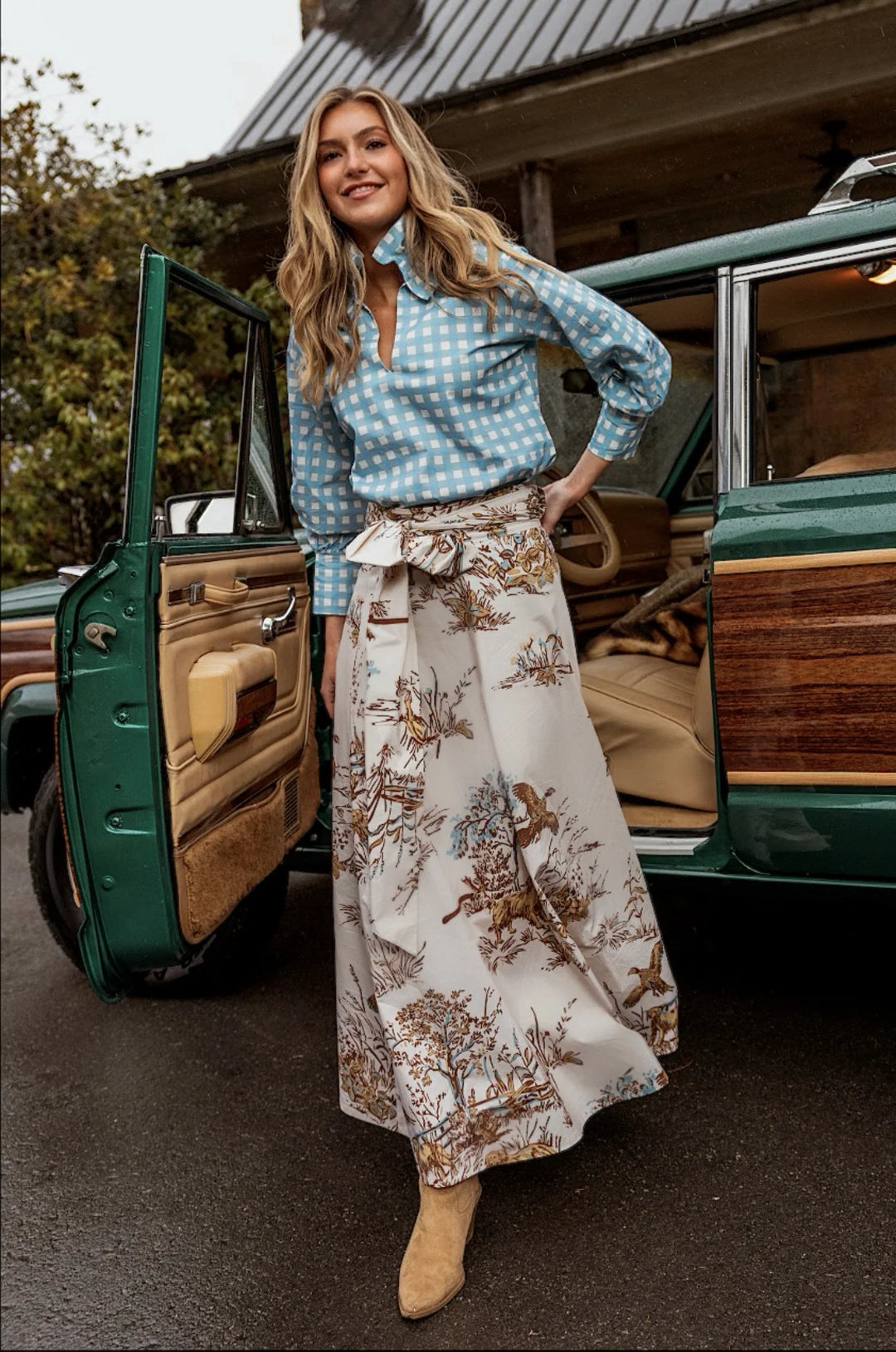 Brady Wrap Maxi Skirt