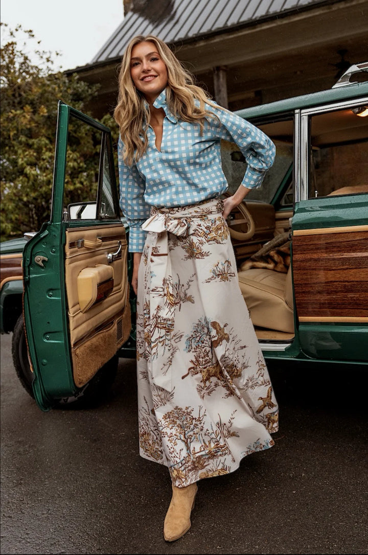 Brady Wrap Maxi Skirt