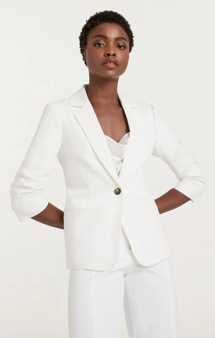 White Denim Khloe Blazer