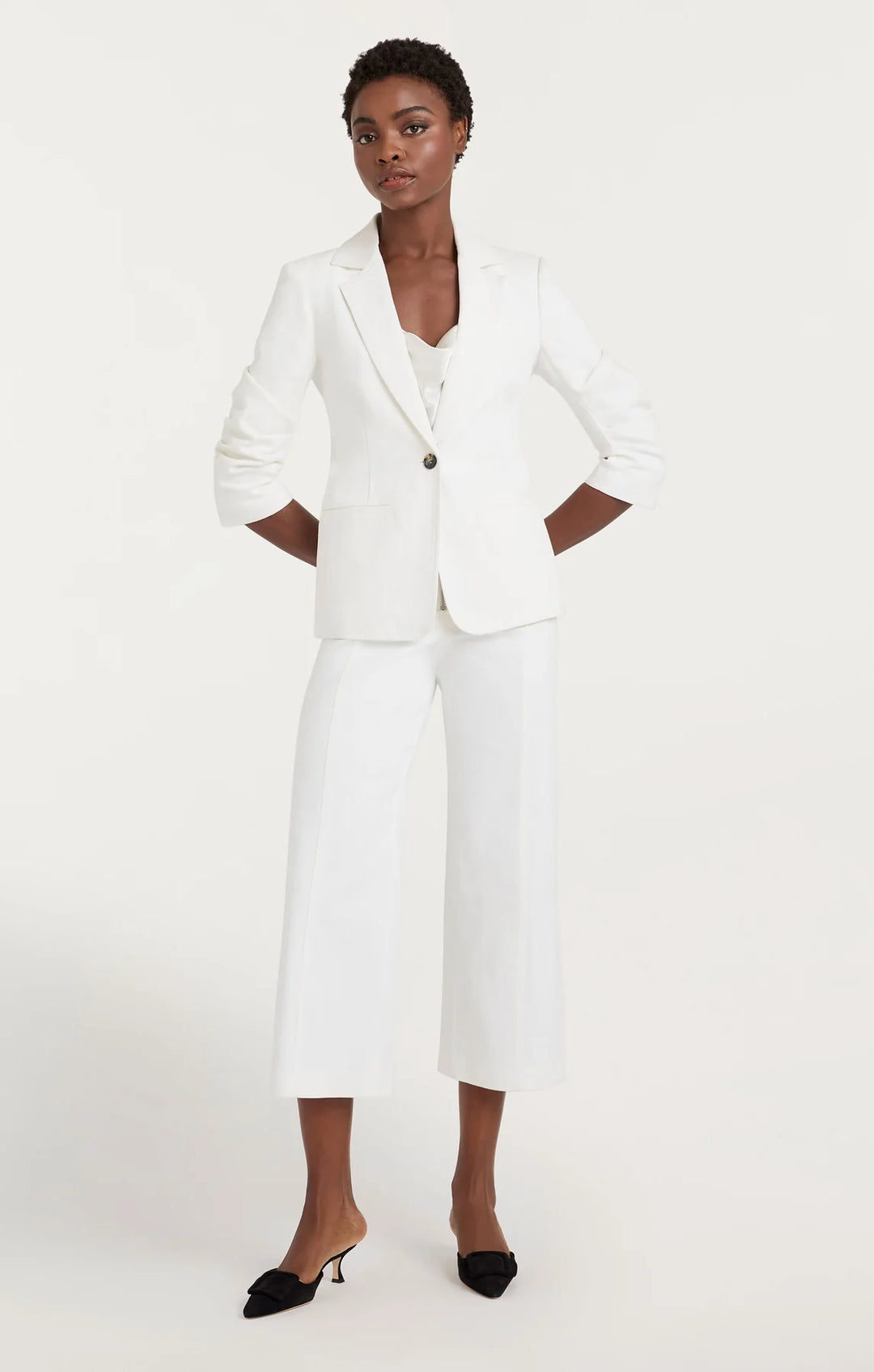 White Denim Khloe Blazer