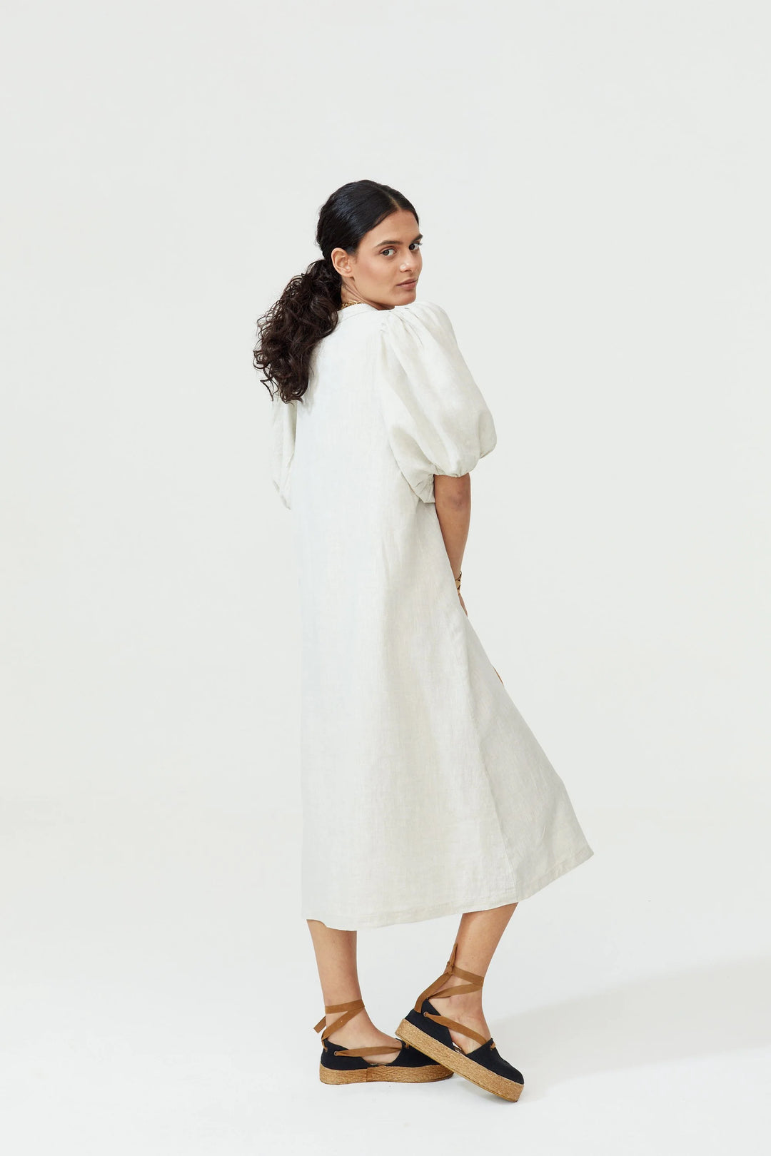 Bubble Linen Dress
