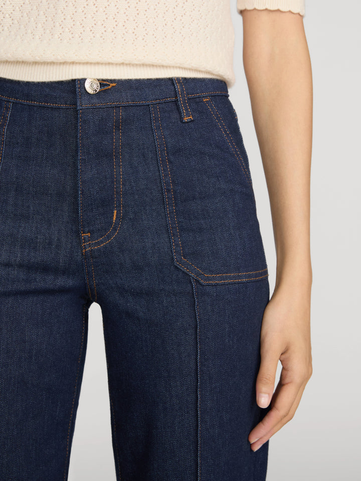 Le Slim Palazzo Pintuck Pocket