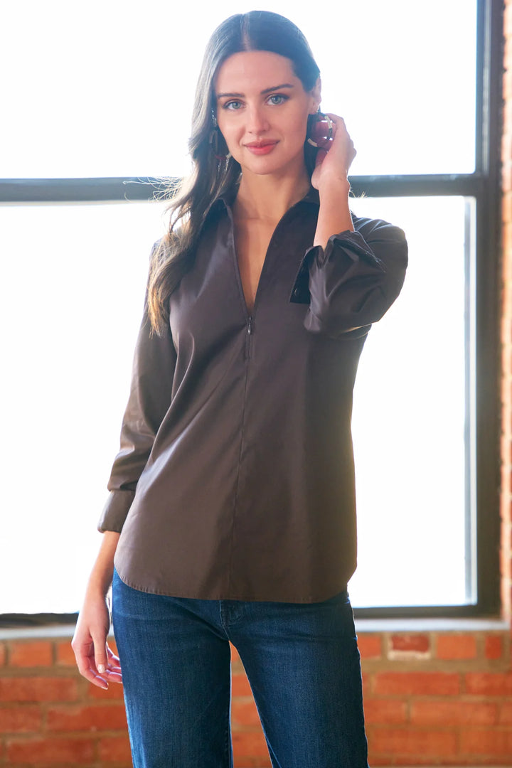 Endora Zipper Top