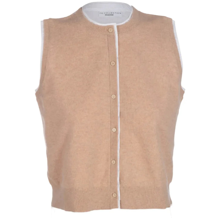 Coastal Cashmere Mixed Media Vest