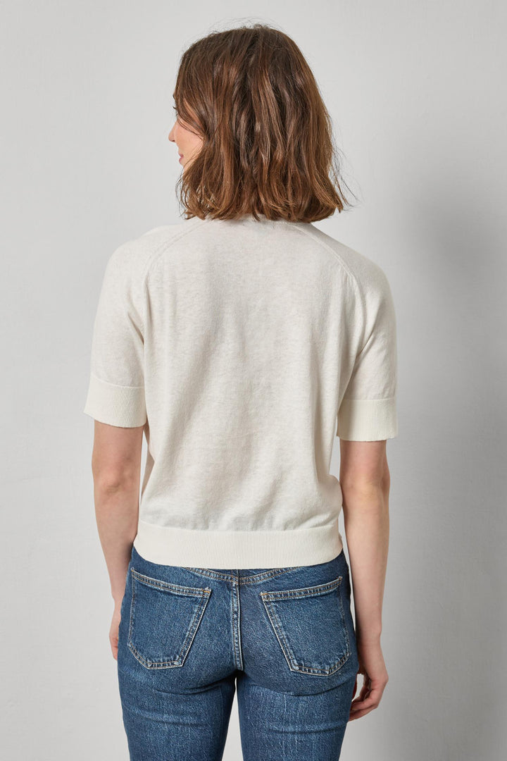 V-Neck Saddle Sleeve Sweater