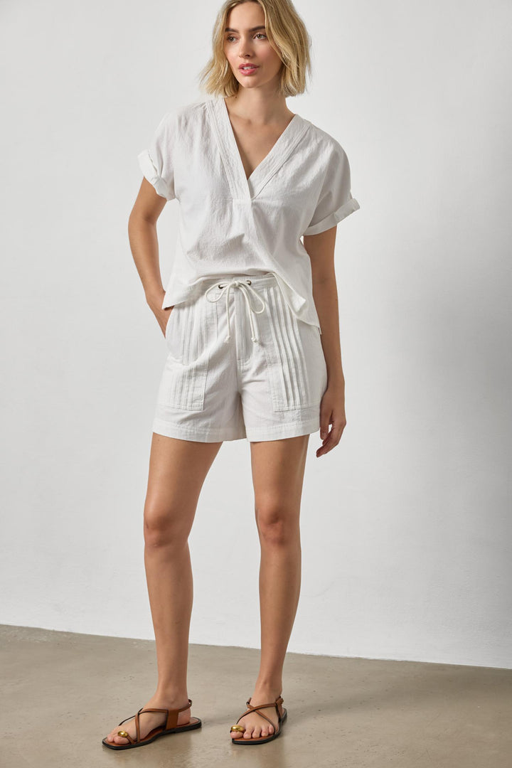 Pintuck Pocket Shorts
