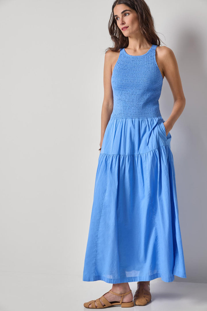 Smocked Bodice Maxi Dress