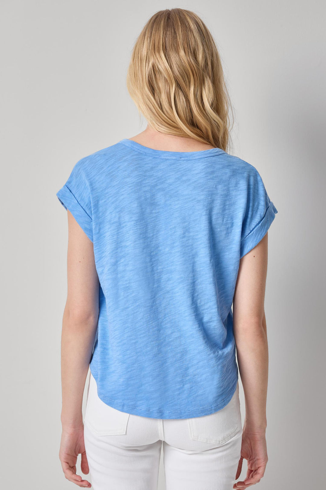 Cuff Sleeve Boxy Top