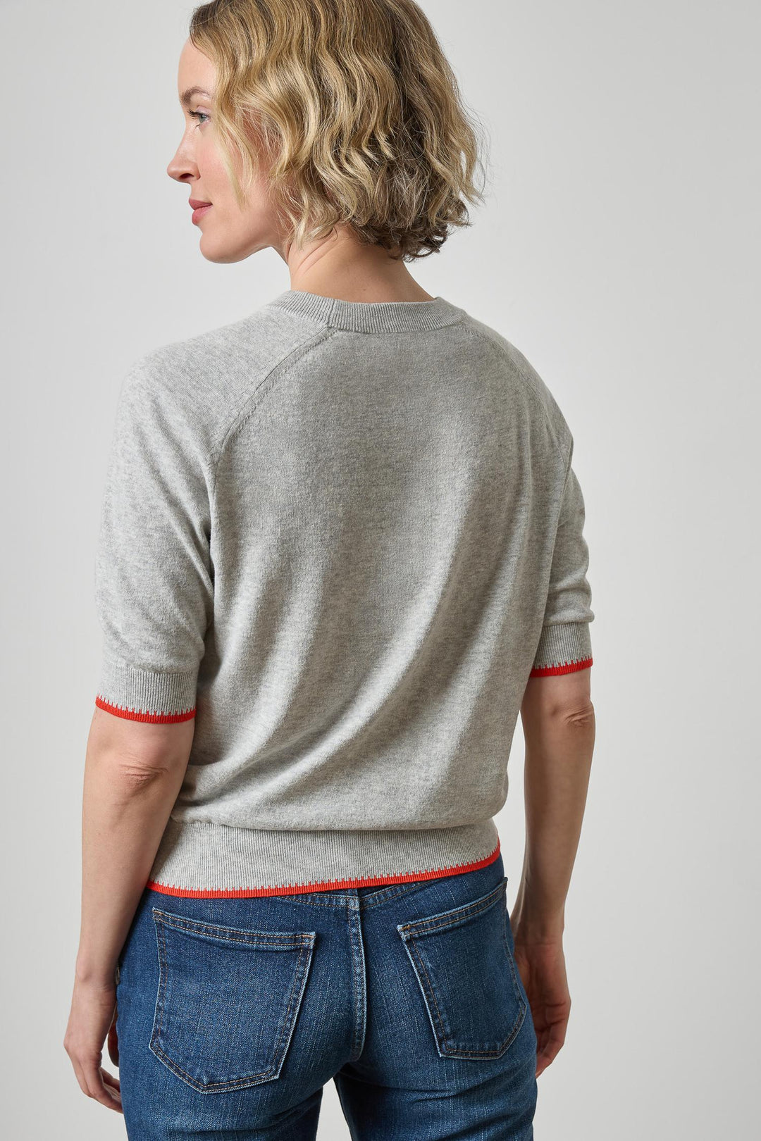 Crewneck Saddle Sleeve Sweater