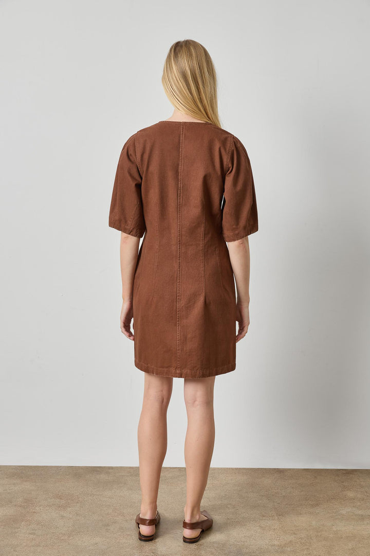 Washed Twill Shirt Dress