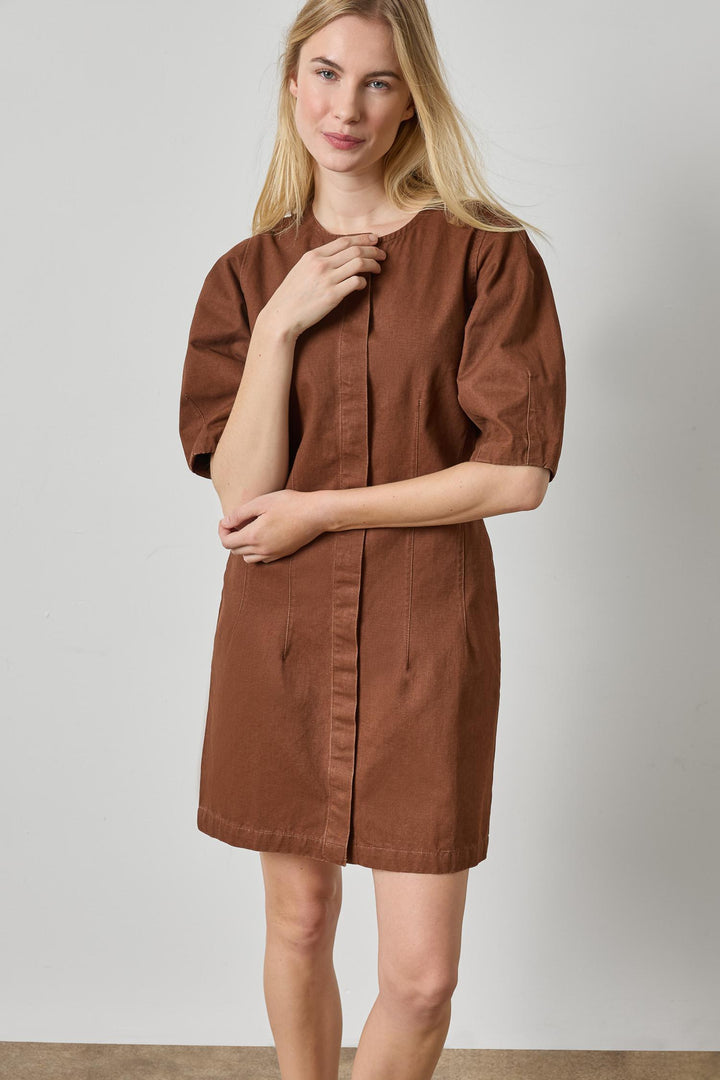 Washed Twill Shirt Dress