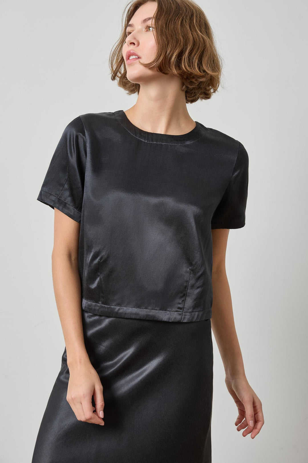 Slub Woven Darted Top