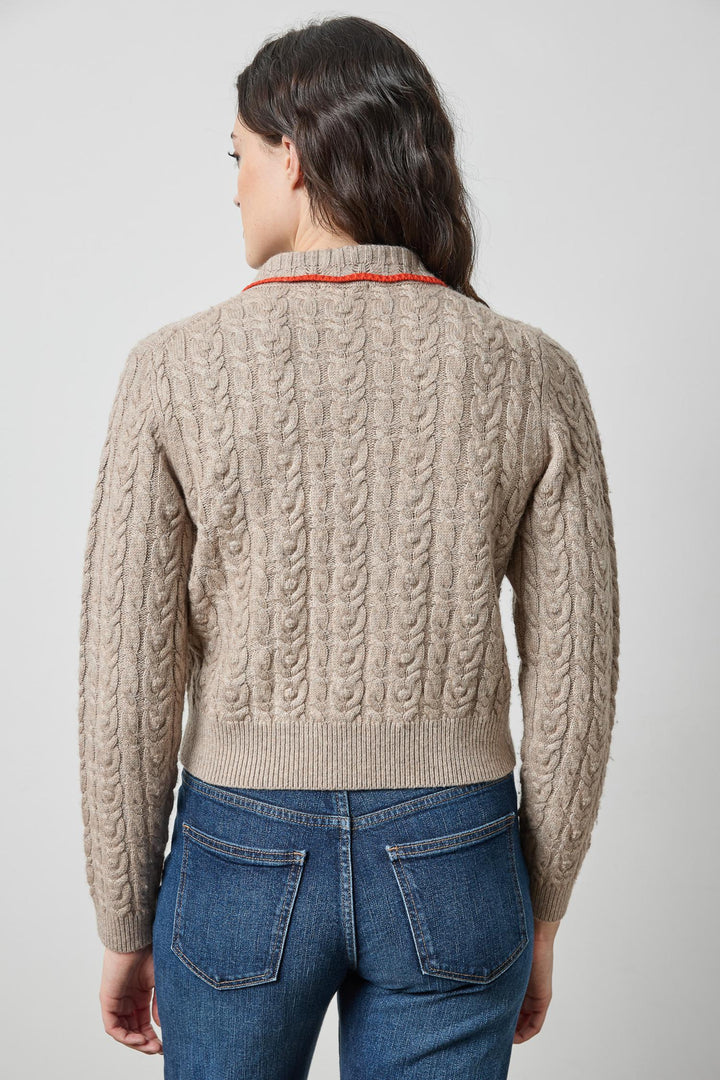 Long Sleeve Polo Cardigan
