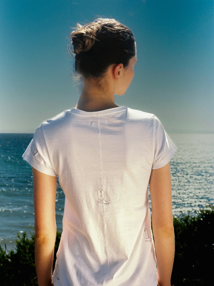 Embroidered Cotton T-Shirt