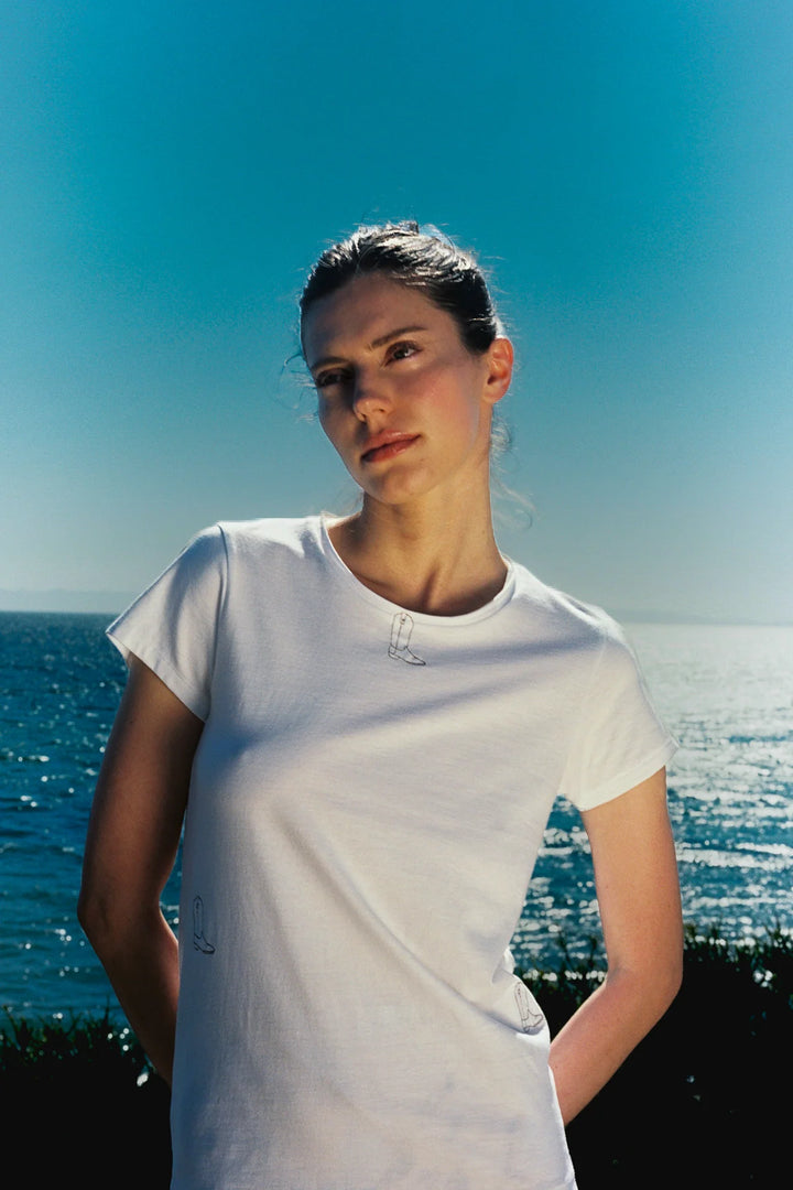 Embroidered Cotton T-Shirt