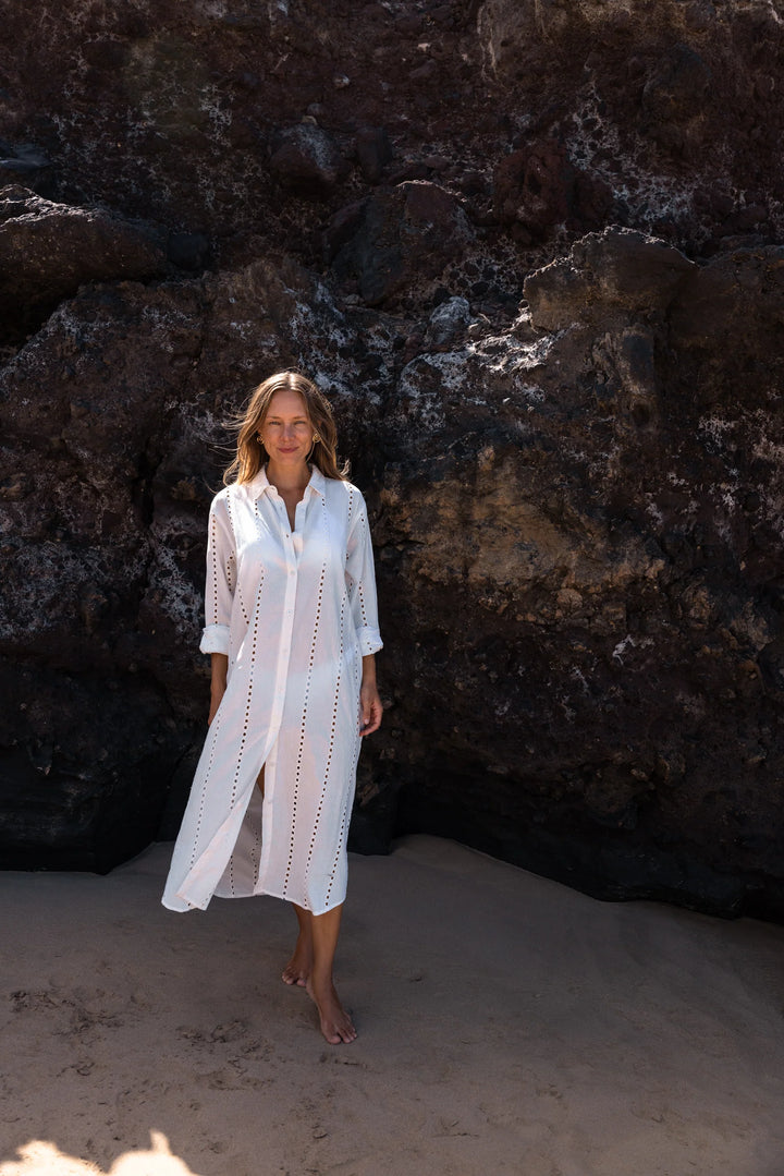 Positano Maxi Shirt Dress