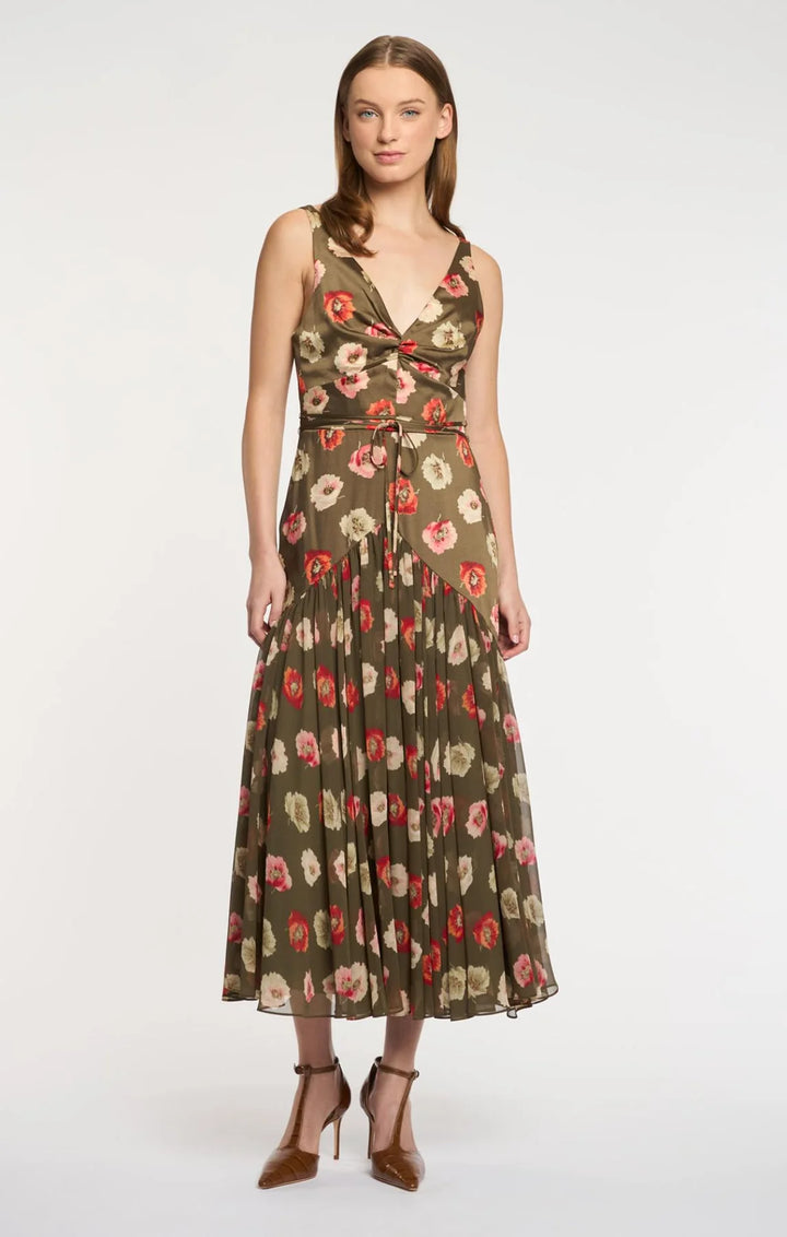 Floating Poppies Makaila Dress