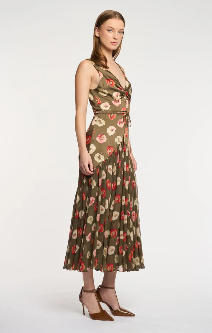 Floating Poppies Makaila Dress