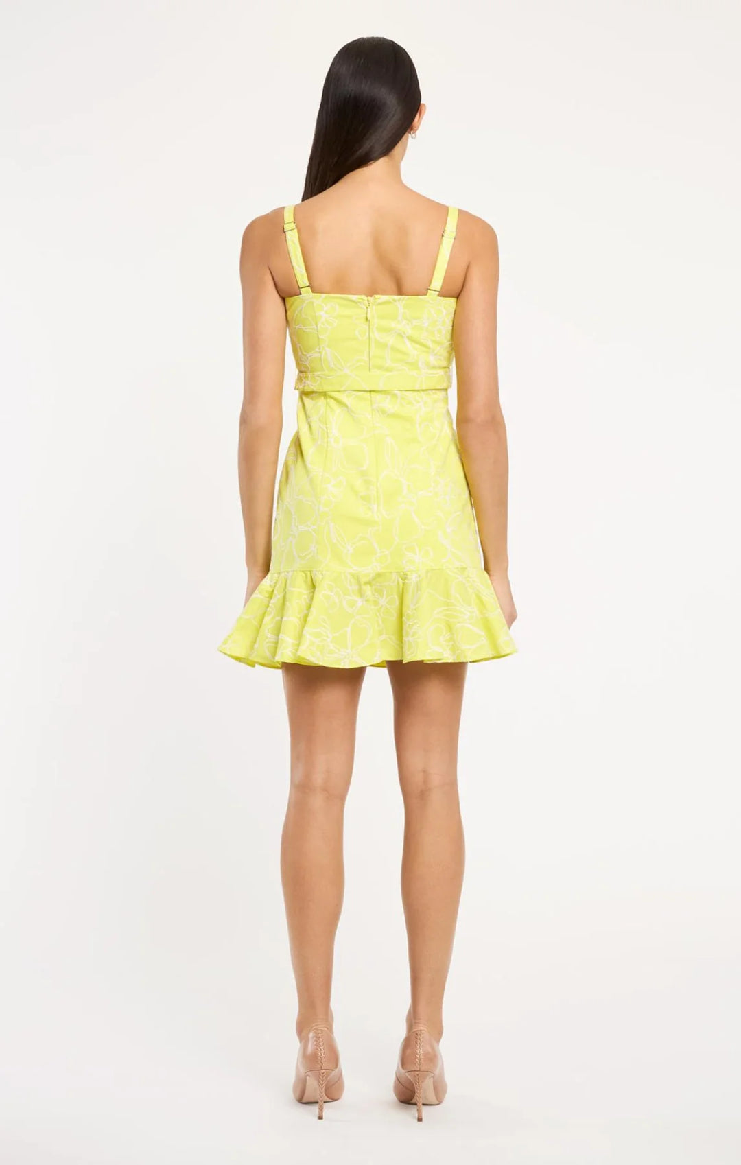 Embroidered Malva Floral Tonya Dress
