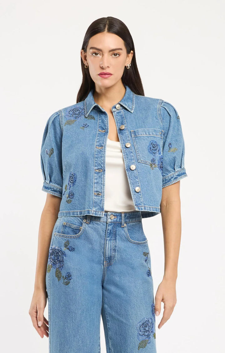 Denim Halsie Top