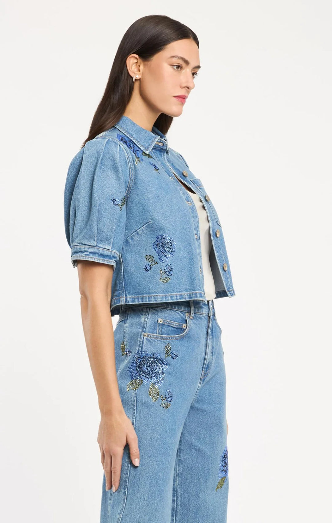 Denim Halsie Top