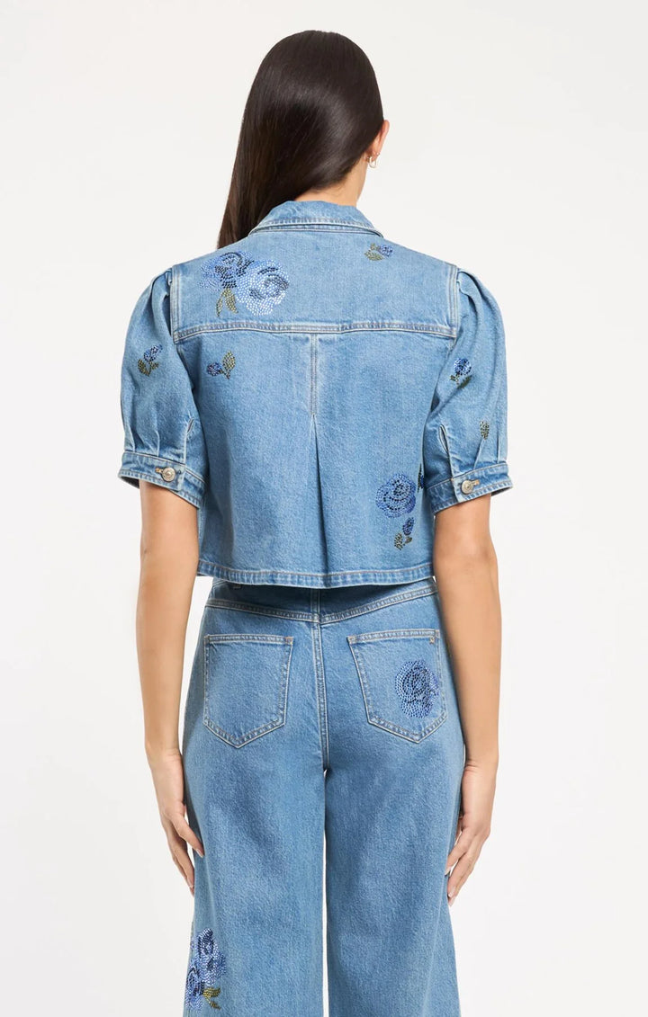 Denim Halsie Top