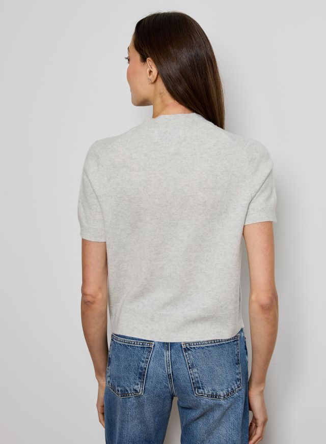 V-Neck Short Sleeve Cardigan