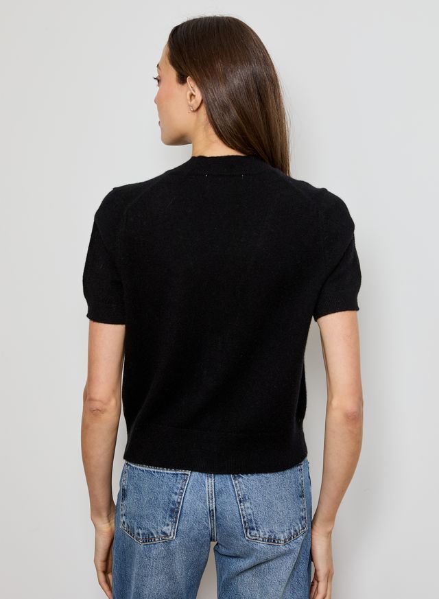 V-Neck Short Sleeve Cardigan