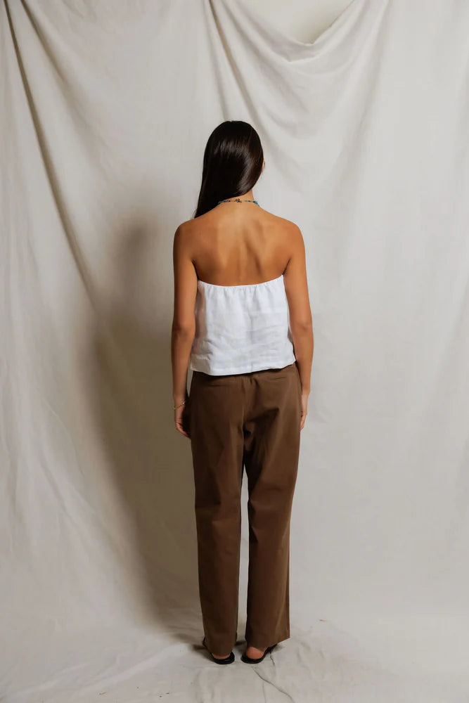 Gianna Linen Tube Top