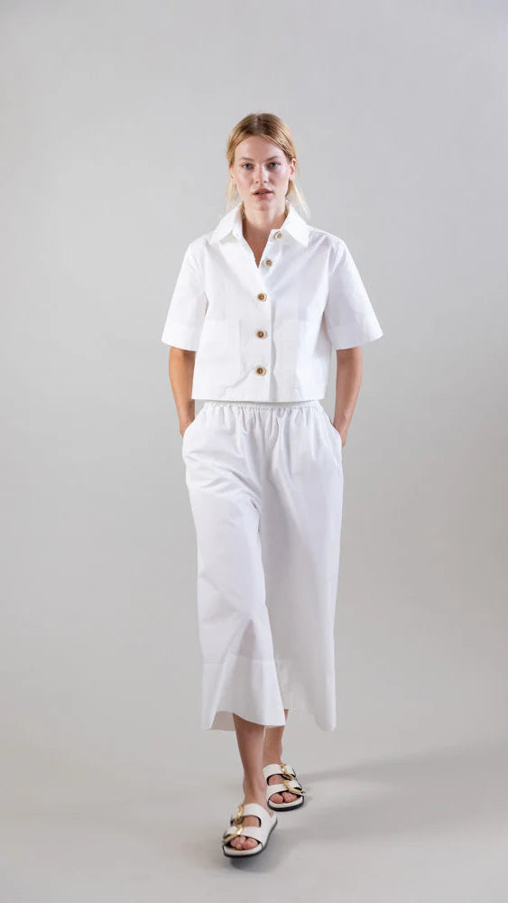 Elastic Waist Palazzo Pants