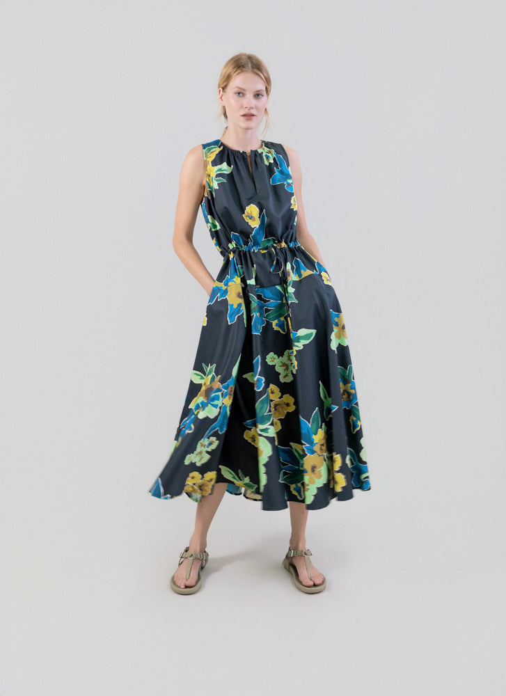 Sleeveless Print Dress