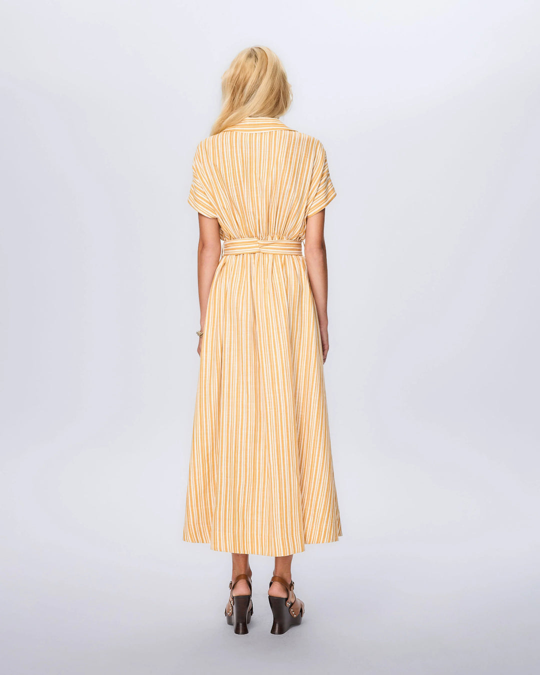 Lurex Belted Maxi Dress