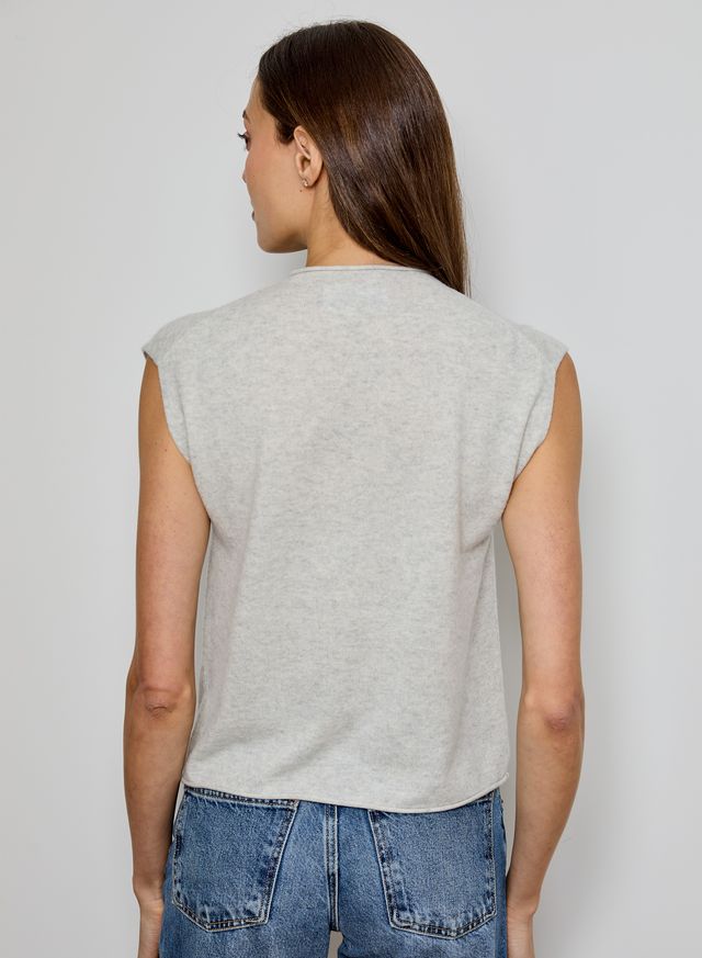 Mockneck Vest Cardigan