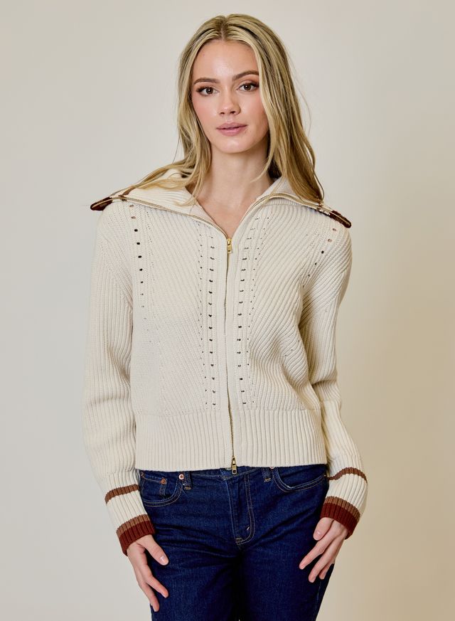 Zip Front Cardigan