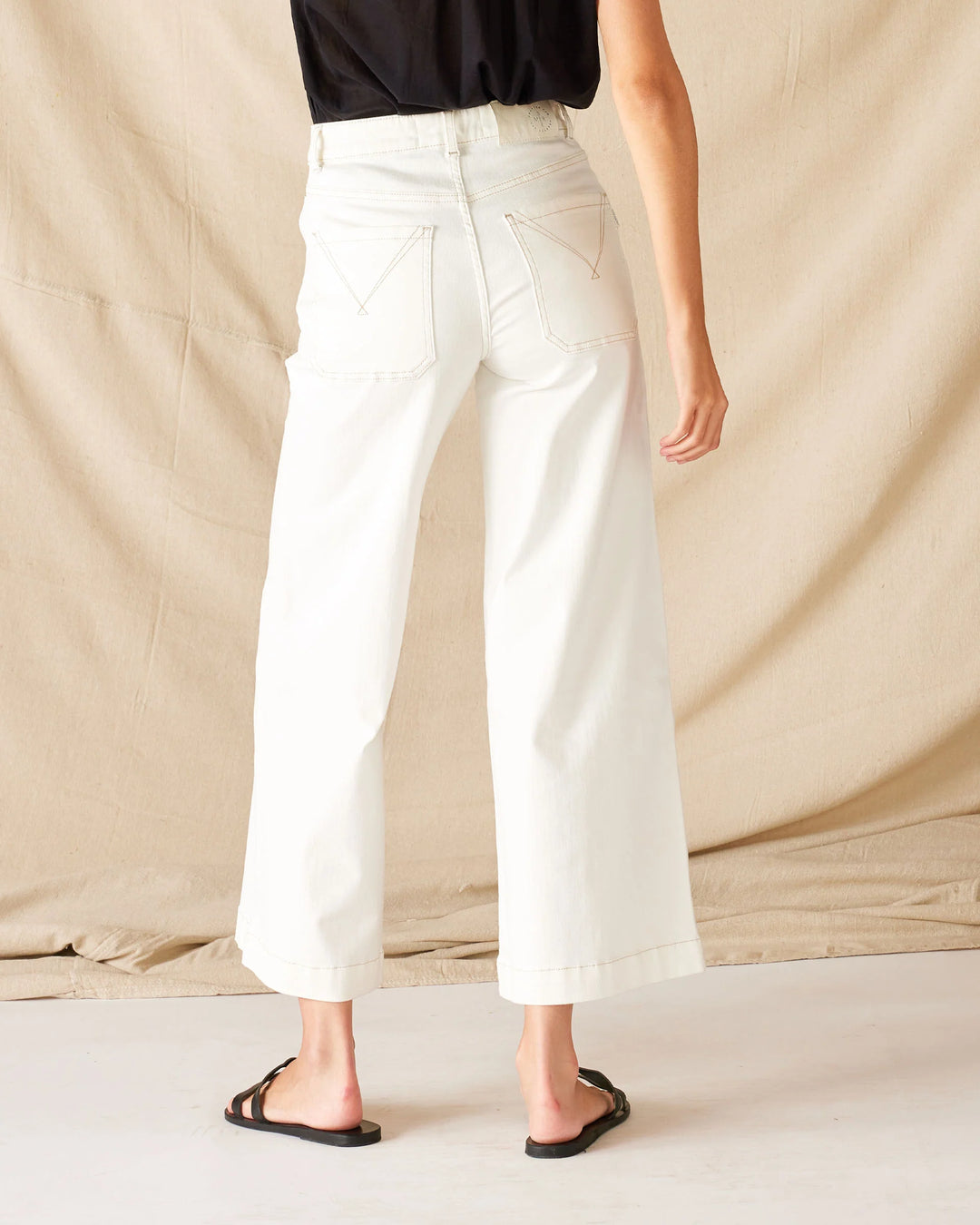 Sailor Cropped Wide Leg